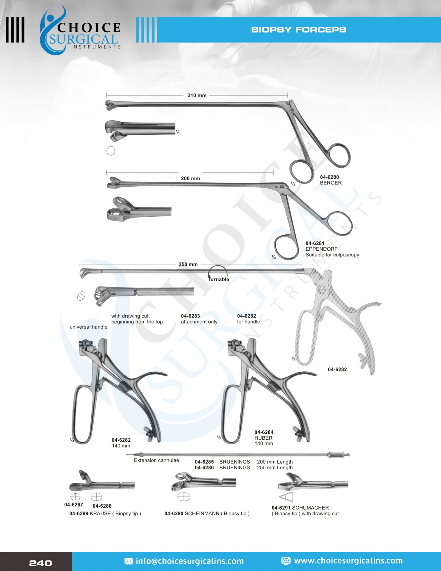 Biopsy Instruments, Utrine Curettes & Scoops